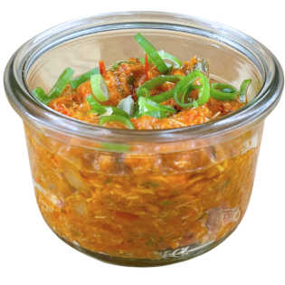 Rillettes de poulet façon basquaise.